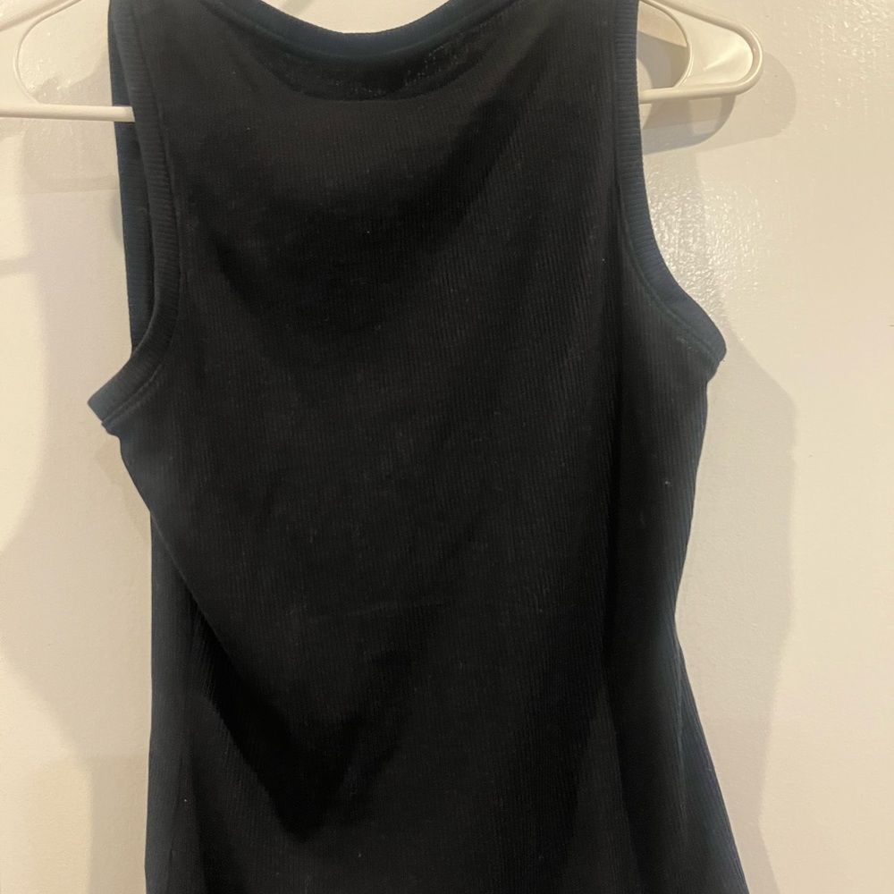 Loewe Black Sleeveless Top with White Logo - Picture 2 of 4